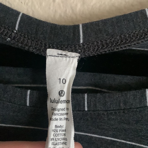 Lululemon long sleeve stripped top - Picture 2 of 4
